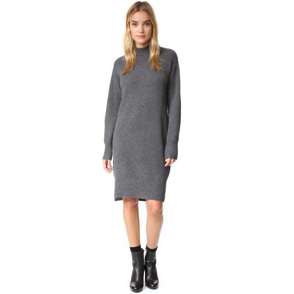 DKNY Cashmere Sweater Dress with Side Slit… - Picture 2 of 14